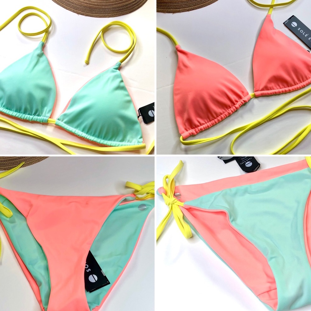 Onia / Solé East Reversible String Bikini